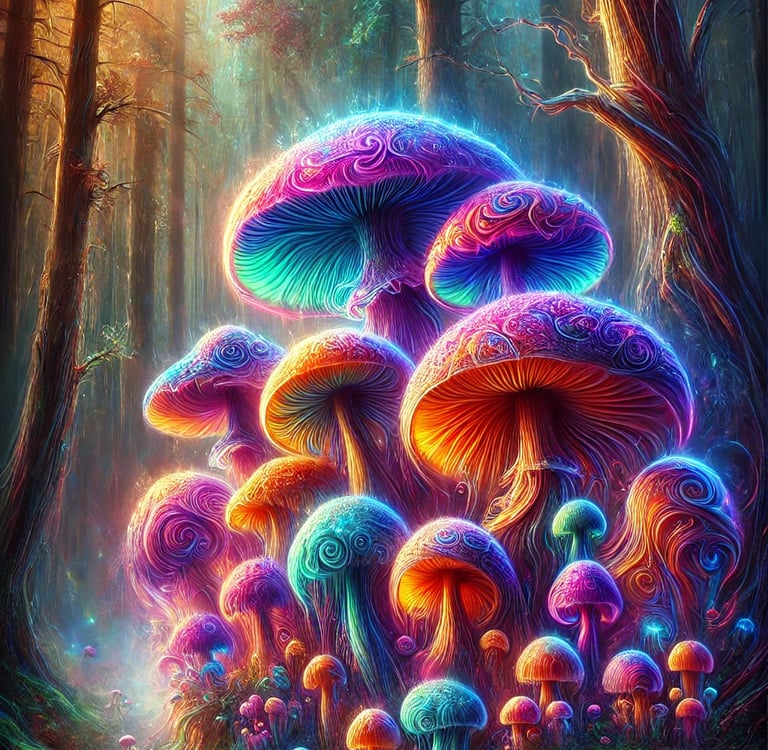 champignons magiques