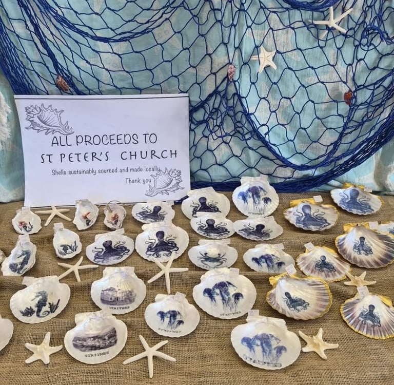 Decoupage shells - Carole Zagrovic