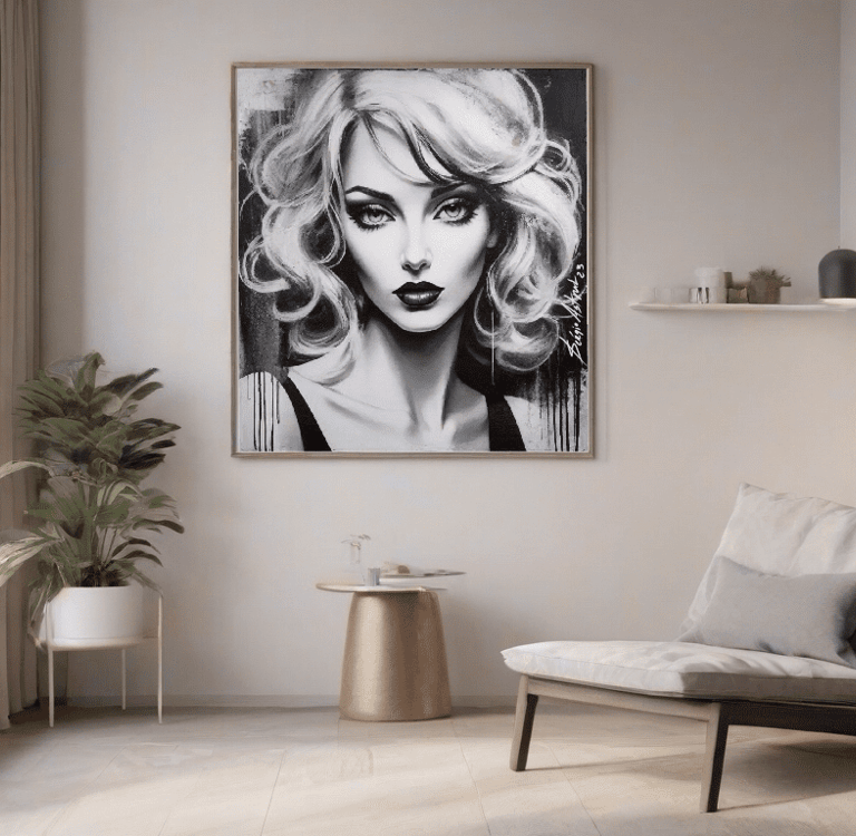 Quadros em quartos, retratando a inocência e a alegria das expressões infantis.