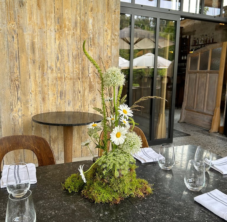 motte de fleurs des près qui donne un coté très bucolique a cette evenement