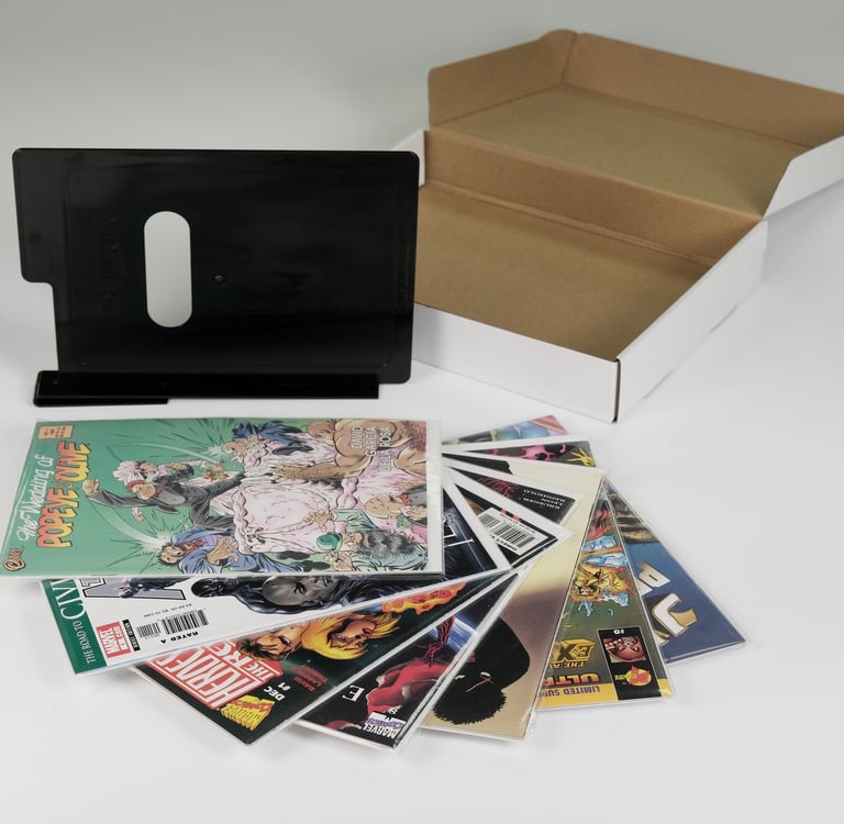 picture of comic book box and limited edition gift