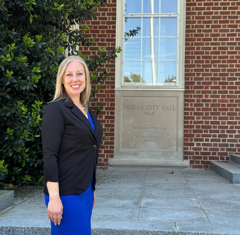 Rachel McQuillen at Fairfax City Hall