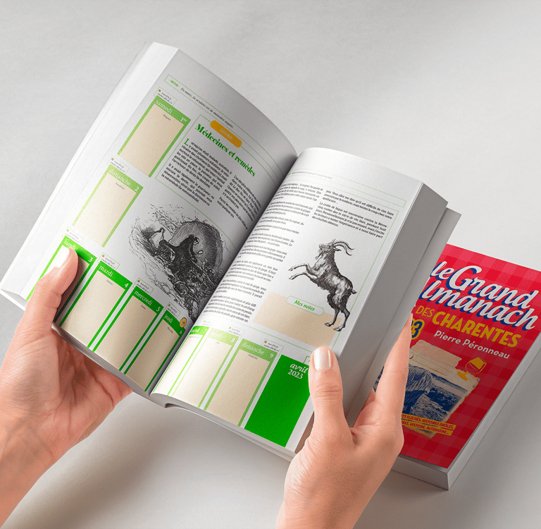 Mise en page du Grand Almanach des Charentes