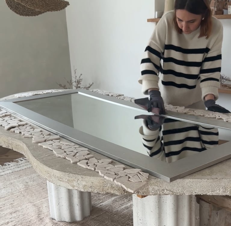 upcycling miroir idée
