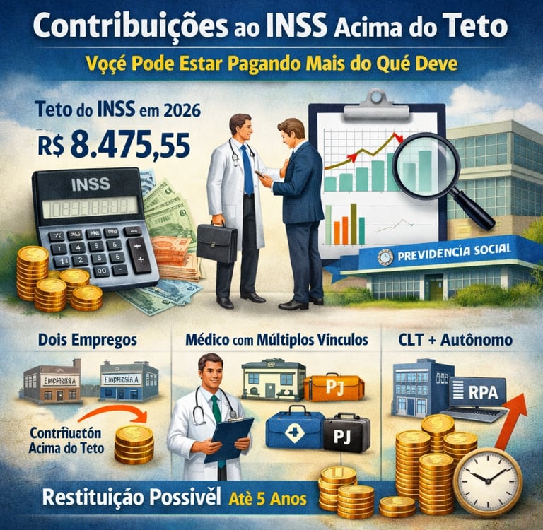 Contribuições ao INSS Acima do Teto em 2026