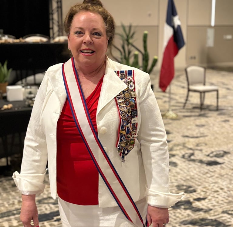 Carolyn Raney, Chaplain of the James Butler Bonham chapter, Daughters of the Republic of Texas