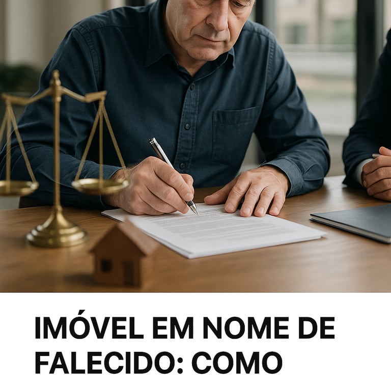 COMO VENDER UM IMÓVEL EM NOME DE PESSOA FALECIDA PASSO A PASSO PARA REGULARIZAÇÃO E SEGURANÇA JURÍDI