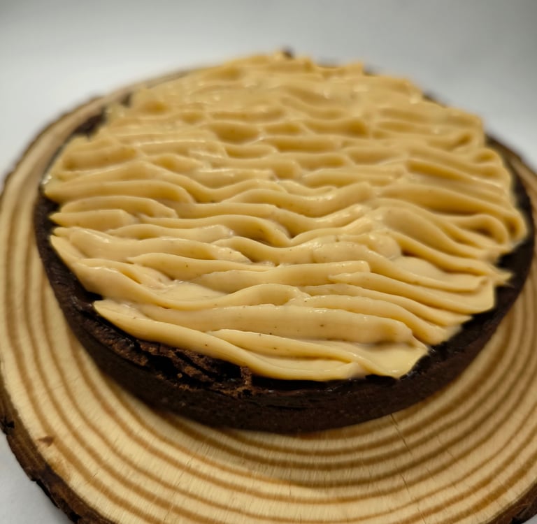 Tartaleta de xocolata artesanal d'avellanes i de xocolata d'Ambrosia Andorra
