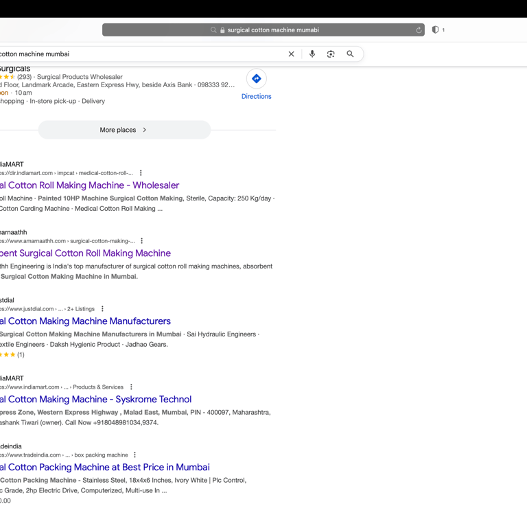 surgical cotton machine ranking in South Africa – Amaranaathh Engineering global SEO success - dhana