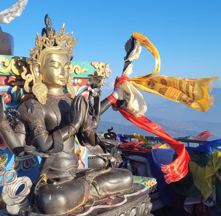 hiking, trekking, nepal, himalayas, sailung, kalinchowk, temple, shailung, kathmandu, nature