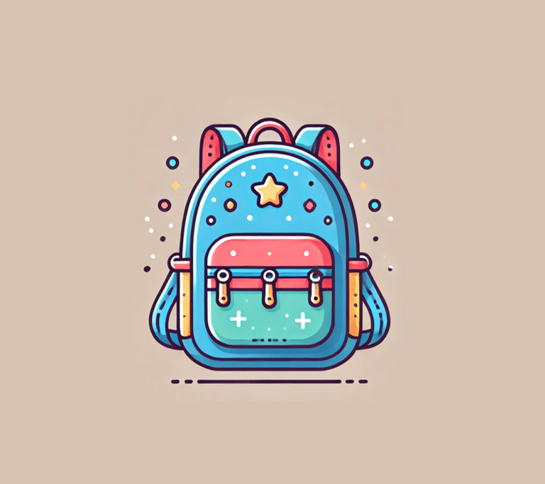 colorful backpack
