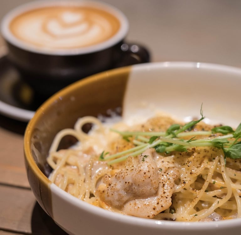 Makaron ze szpinakiem i kurczakiem