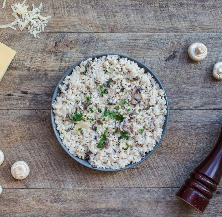 Risotto z pieczarkami