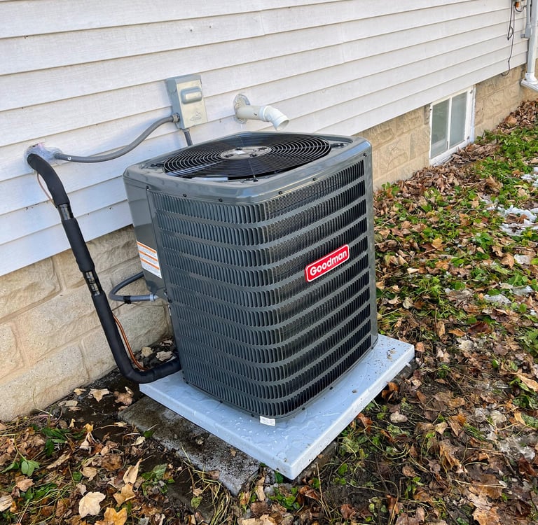 AC unit replacement for this home in Lowell, WI. 
