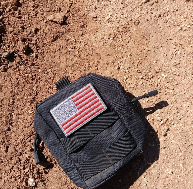 molle pouch used for mtb back pack add on for tools snacks