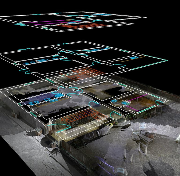 Rilievi 3D AEC BIM Agropoli Campania Salerno Napoli Firenze Bari Laser Scanner Fotogrammetria CAD 2D Prospetti Planimetrie