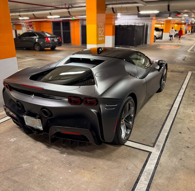 Ferrari SF90 Stradale rear 3/4th view
