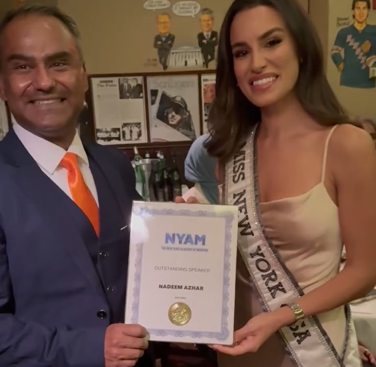 Nadeem Azhar with Miss New York USA!