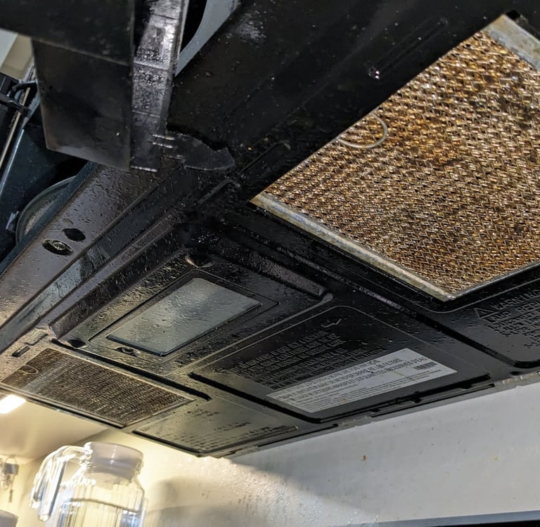 OTR microwave bottom filter dirty