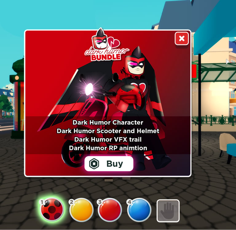 Miraculous Ladybug Roblox in-game popup