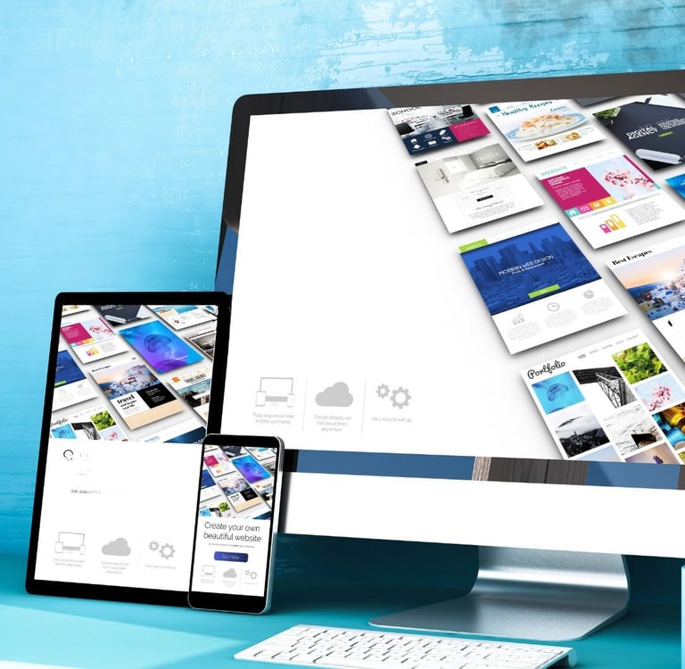 jednostránkové webové stránky