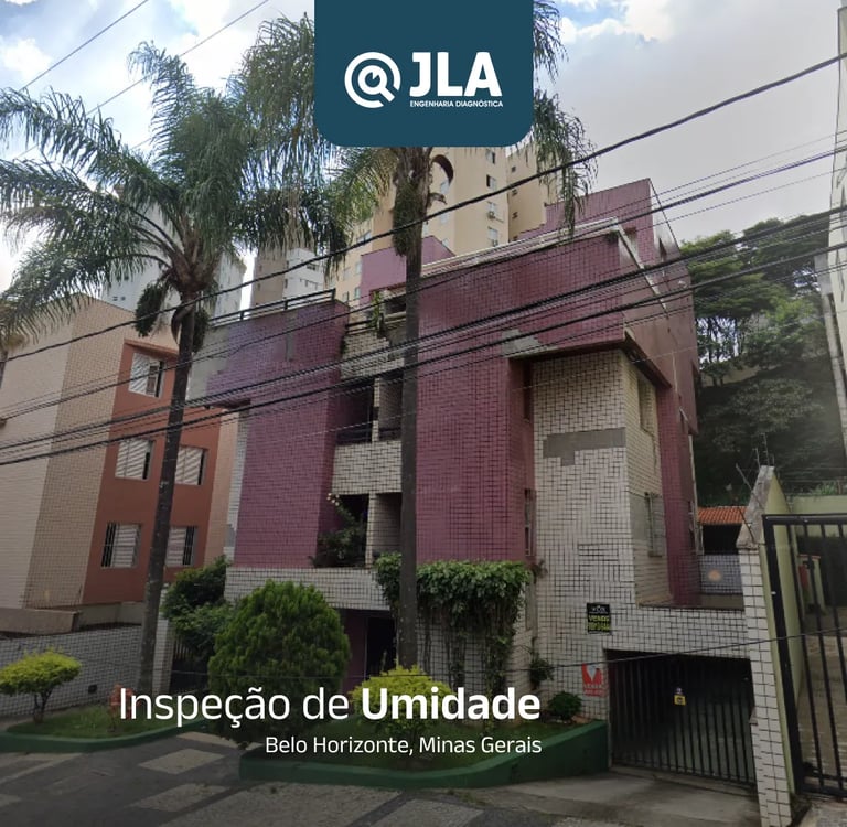 inspeção de umidade feita por nós em belo horizonte