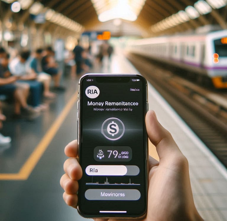 Imagen super realista de un iPhone en primer plano en modo vertical mostrando el progreso de una rem
