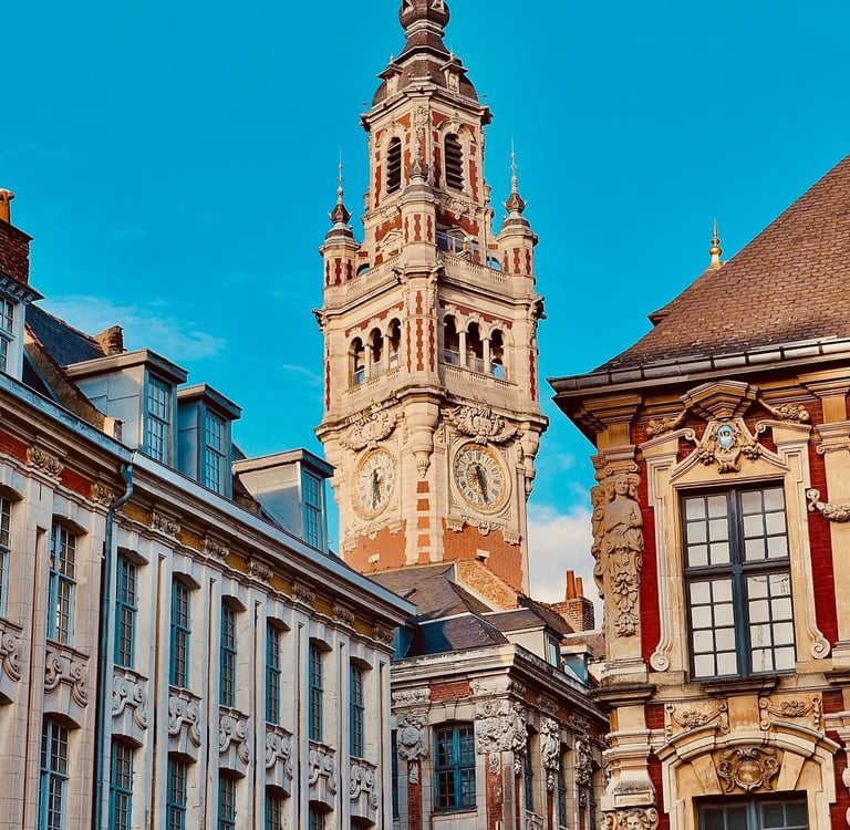Beffroi de Lille dans le nord de la France.