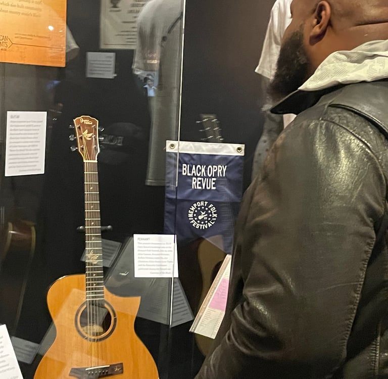 Seeing my guitar in the Nashville Country Music Hall of Fame