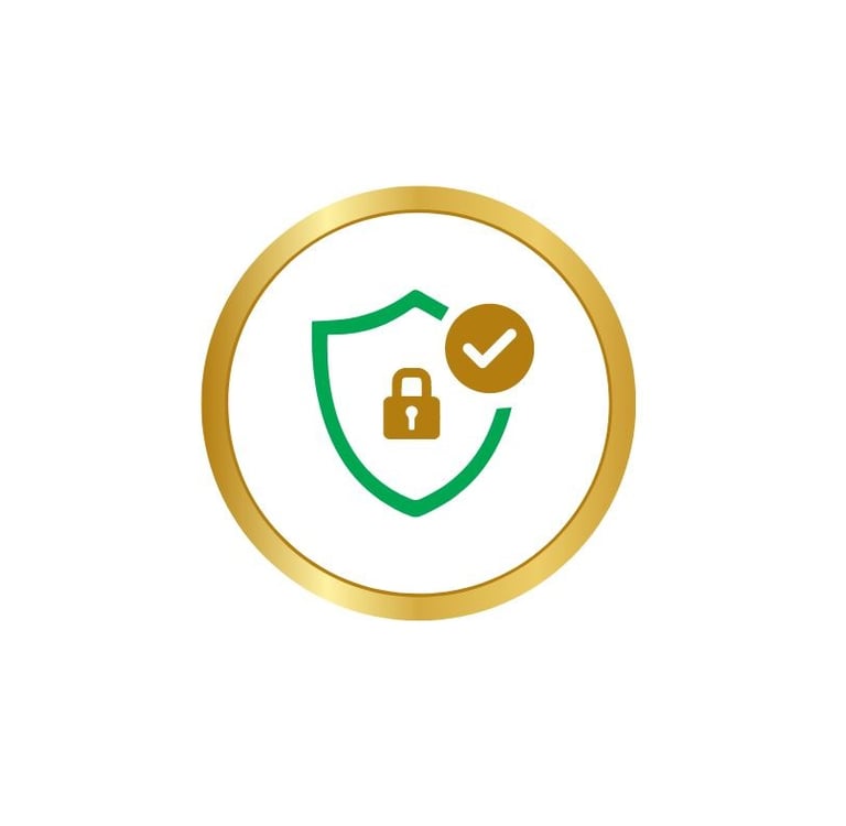 a shield showing that erie cleaning services is bonded and insured so that you feel safe and secure