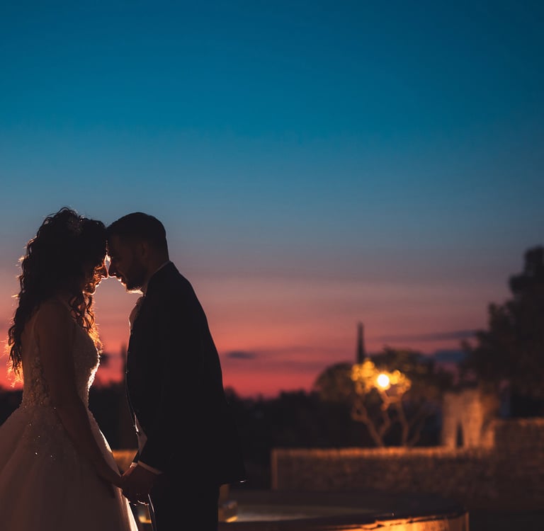 sposi al tramonto a ragusa