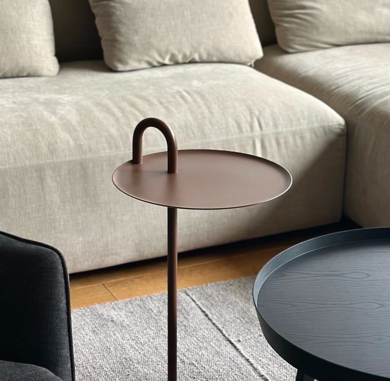 Skandinaviško dizaino svetainės interjeras