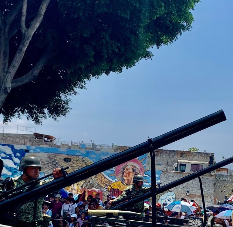 Cinco de Mayo parade in Puebla, Mexico