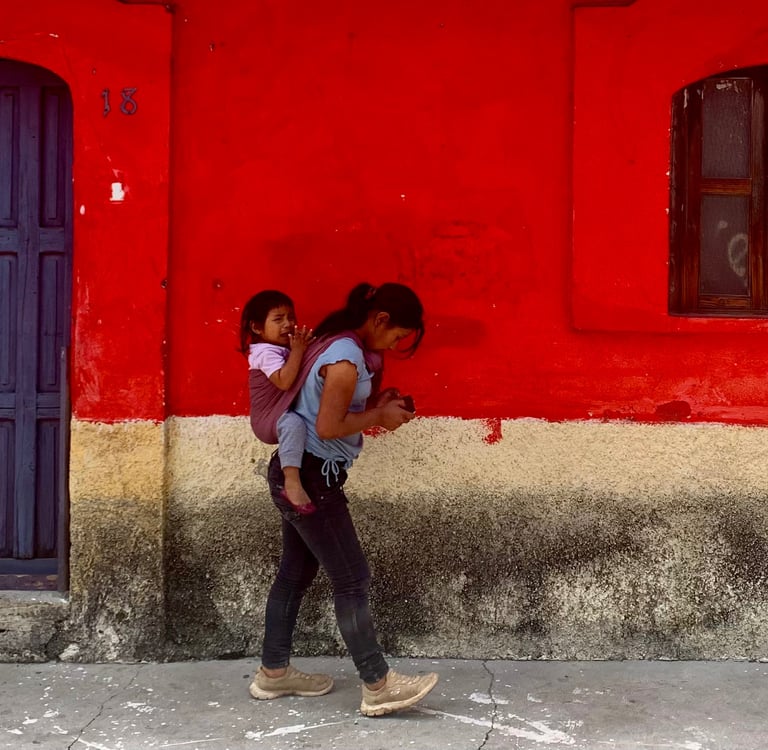 Woman and child in San Cristobal