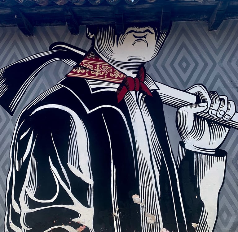 Street art related to Zapatista movement in San Cristobal