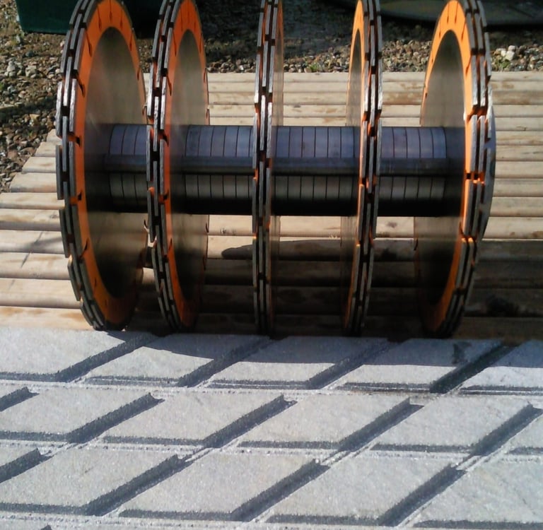 tambour sciage du béton