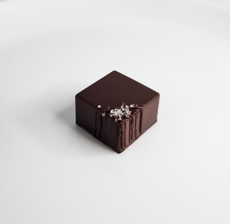 Bombom de Caramelo Salgado e Flor de Sal