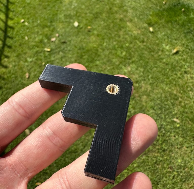 3D-Druck Briefkasten-Schild Halter schwarz