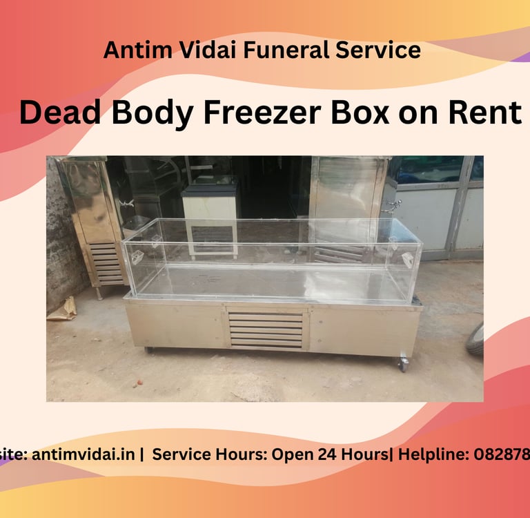 dead body freezer box on rent in indrapuram