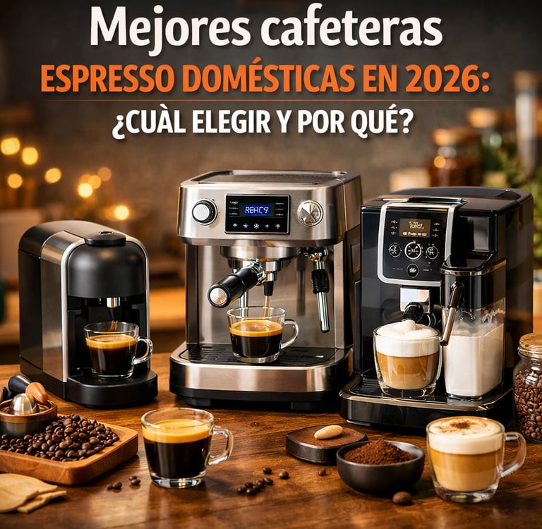 Mejores cafeteras espresso domésticas