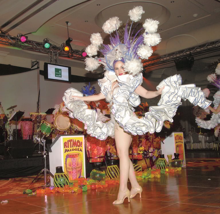 RITMO!® Conga Showgirls Add a Touch of Latin Tropical Elegance to Your Specia Event