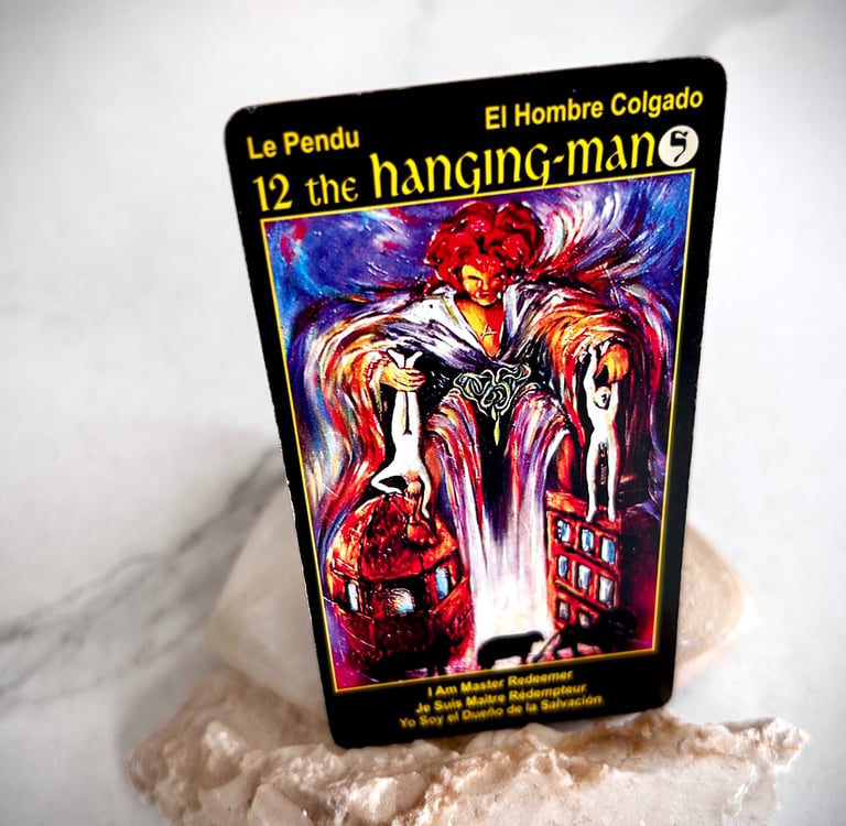 Tarot Card 12 The Hanging Man or Hanged Man Redemption and release Why Nothing Is Moving in Your Life