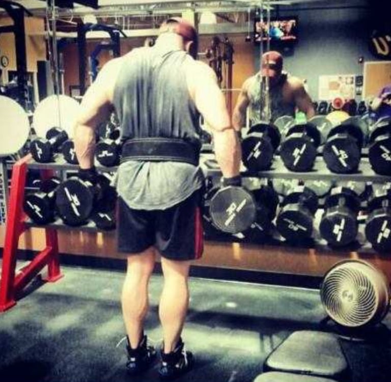 Dr. Scott Albano working out