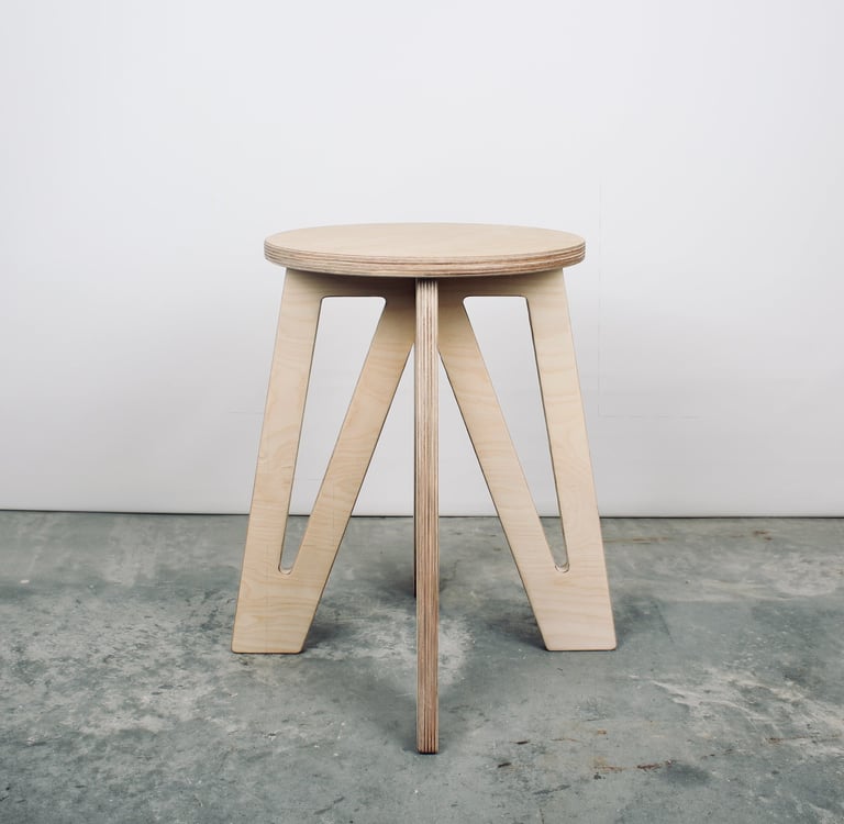 Stool - best seller design - minilamist wooden stool - end table - side table