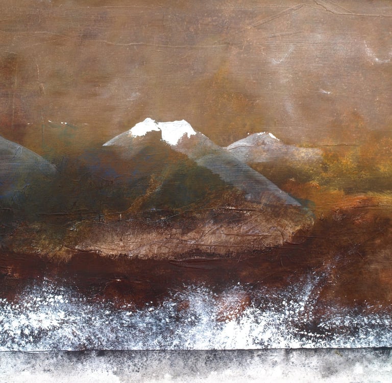 Jaï - Acrylique sur toile "Dans la couleur les autres couleurs" - 92x65cm - Collection "Les grands Espaces " 2025