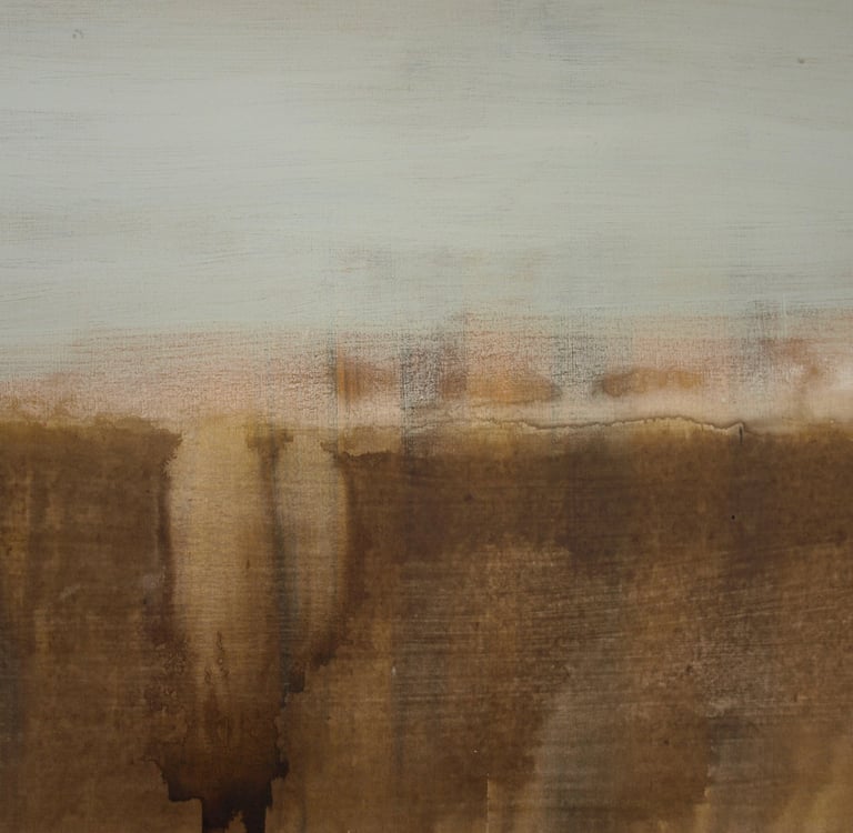 Jaï - Acrylique sur toile "Mémoire" 65x92cm - Collection "Les grands Espaces " 2025