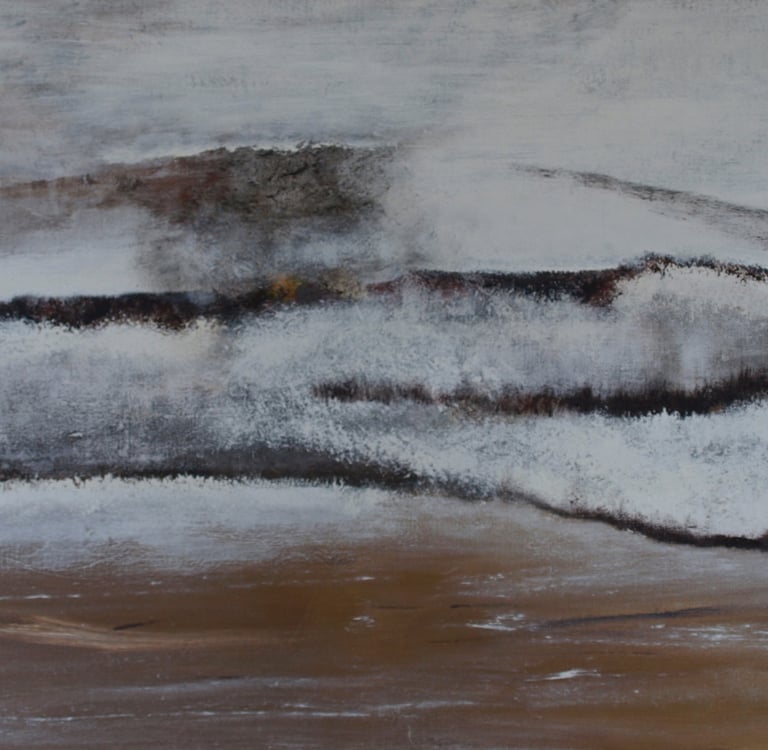 Jaï - Acrylique sur toile "Steppes n°2 "- 116x81cm VENDU - Collection "Les grands Espaces " 2025