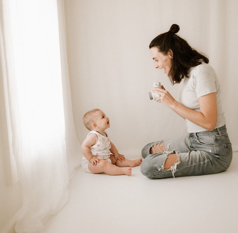 nina schultz in her natural light studio in littlehampton