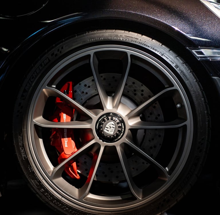 A Porsche GT3 wheel.