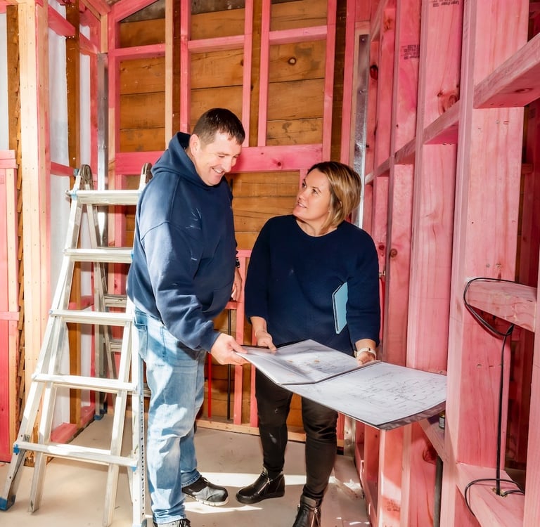 Amanda and Bryce from Qualitas Builders in Auckland